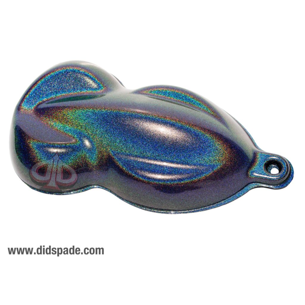 Holographic over black 3 coats at 10gpg